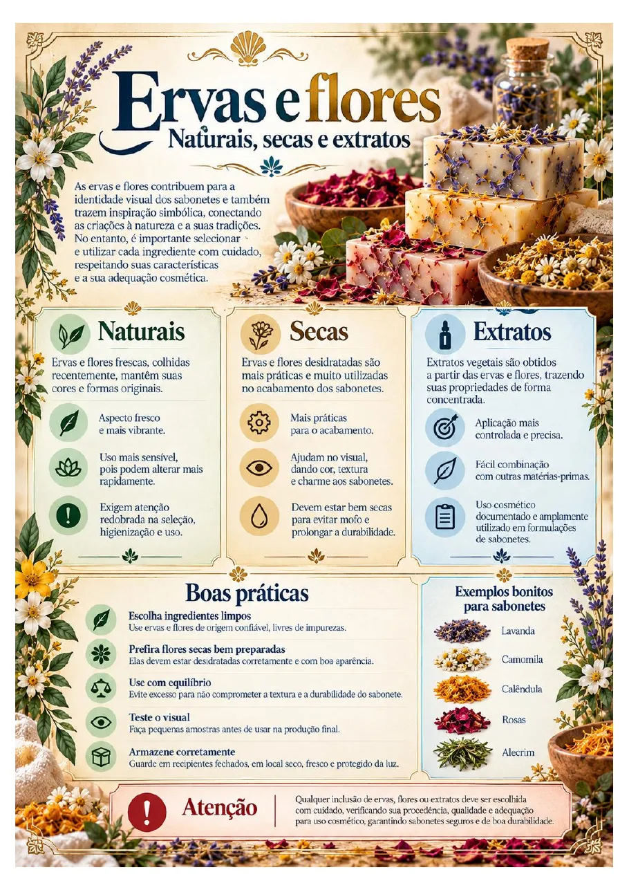 Página do guia: Ervas e flores
