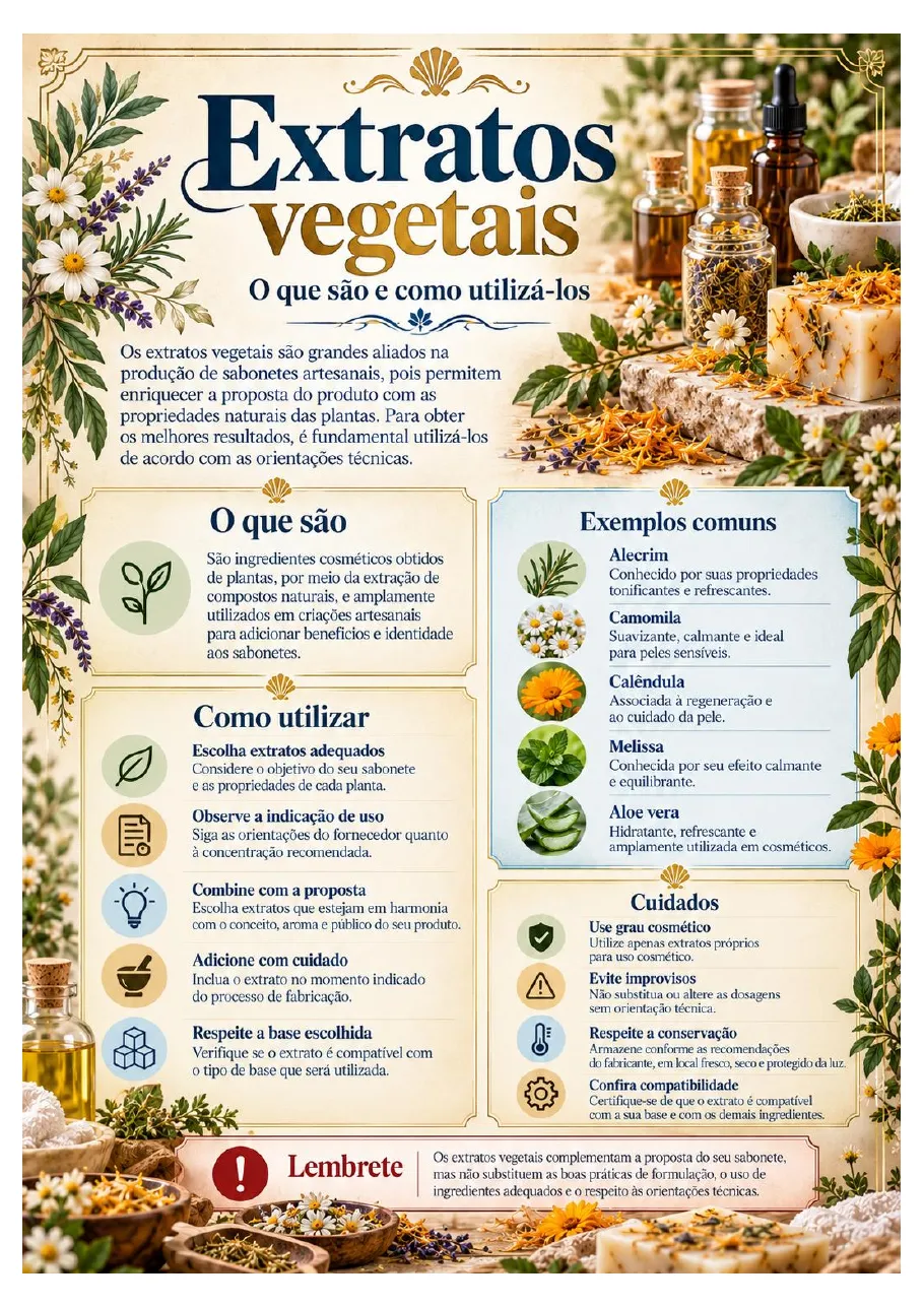 Página do guia: Extratos vegetais