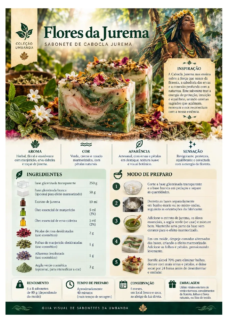 Ficha da receita Flores da Jurema