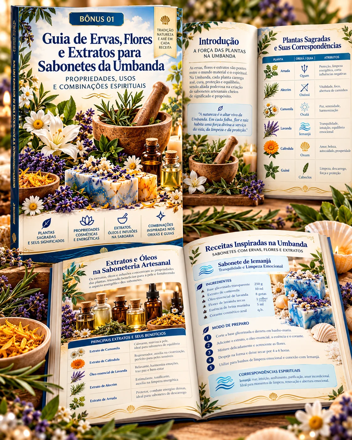 Bônus Guia de Ervas, Flores e Extratos